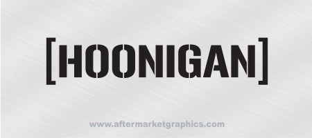 Hoonigan Racing Decal